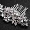 Alloy Rhinestone Flower Hair Comb Wedding Bride Luxury Hair Accessories For Women Girl Baroque Headwear Feast Party Photo Studio